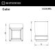 Стакан подвесной WHITECROSS Cubo CU2430BL чёрный матовый