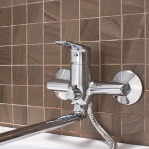 Смеситель для ванны с душем РМС SL131-006E хром