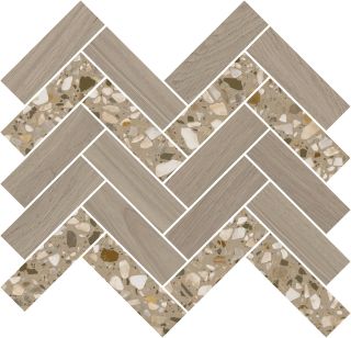 Декор Kerama Marazzi T042\SG5269 Монтиони мозаичный коричневый светлый 34x35.5x0,9