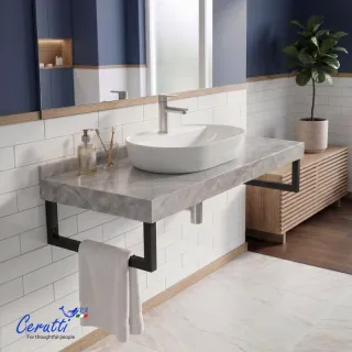 Столешница Cerutti Spa MiMi CT12308 мрамор серый