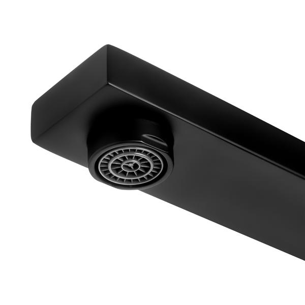Поворотный излив Swedbe Platta 5512B чёрный