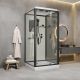 Душевая кабина Niagara Standart ST80/15Q/BL 80x80 см профиль чёрный стекло прозрачное