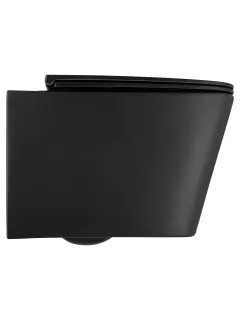 Унитаз подвесной Wonzon & Woghand Rona WW-UP2216-MB безободковый чёрный матовый