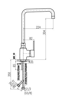 Смеситель для кухни Rav Slezak Zambezi ZA007.5/5 хром Смеситель для кухни Rav Slezak Zambezi ZA007.5/5 хром