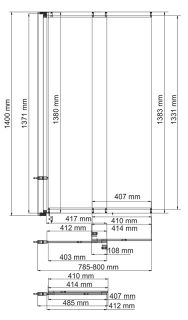 Шторка на ванну WasserKRAFT Main 41S02-80 Шторка на ванну WasserKRAFT Main 41S02-80