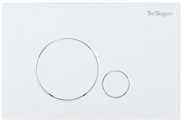 Комплект 3 в 1 BelBagno BB8001CHR/SC/BB002-80/BB014-SR-BIANCO унитаз подвесной с сиденьем TRE BB8001CHR/SC система инсталляции для унитазов  BB002-80  с кнопкой смыва BB014-SR-BIANCO