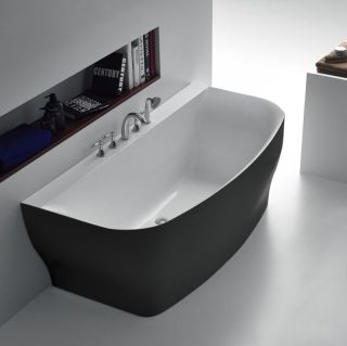 Акриловая ванна BelBagno 165x78см чёрный BB74-NERO-W0