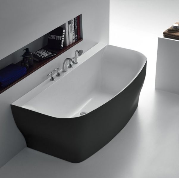 Акриловая ванна BelBagno 165x78см чёрный BB74-NERO-W0