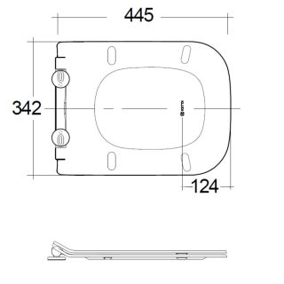 Сиденье для унитаза Kludi Resa C 28WCS43 белый