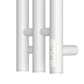 Полотенцесушитель электрический APEXTERMO Luna LN10122WM 120x12 см с крючками белый матовый