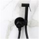Смеситель с гигиеническим душем Paffoni Tweet Round ZDUP110NO черный