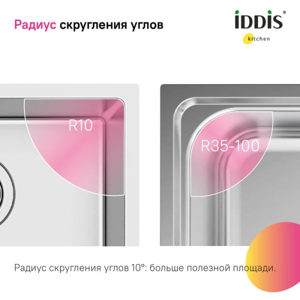 Кухонная мойка IDDIS Prime PRI54S0i77 54см сатин