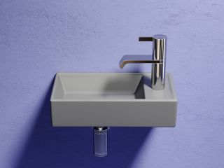 Раковина подвесная Ceramicanova Элемент (Element) CN6051LMH 41 см антрацит матовый