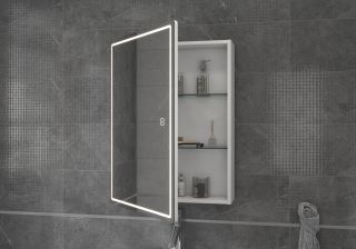 Зеркальный шкаф Geometry 600 с LED подсветкой