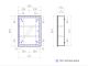 Зеркальный шкаф Geometry 600 с LED подсветкой