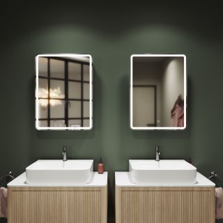 Зеркальный шкаф с подсветкой Sancos Diva DI600 60см белый Зеркальный шкаф с подсветкой Sancos Diva DI600 60см белый
