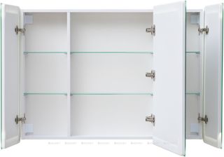 Зеркальный шкаф с подсветкой Aquanet Оптима 341428 110 см