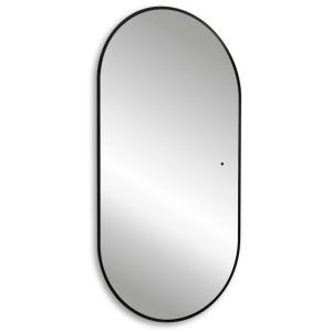Зеркало с подсветкой ABBER Kontur AG6302SCB 55см чёрный