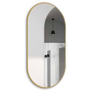 Зеркало с подсветкой ABBER Kontur AG6304SCG 55см золото