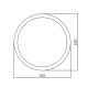 Зеркало с подсветкой ABBER Mond AG6202S-0.65 65см