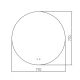 Зеркало с подсветкой ABBER Mond AG6203S-0.77 77см