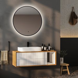 Зеркало с подсветкой ABBER Mond AG6204SCB-0.77 77см чёрный