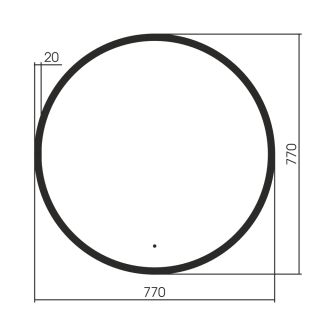 Зеркало с подсветкой ABBER Mond AG6204SCB-0.77 77см чёрный Зеркало с подсветкой ABBER Mond AG6204SCB-0.77 77см чёрный
