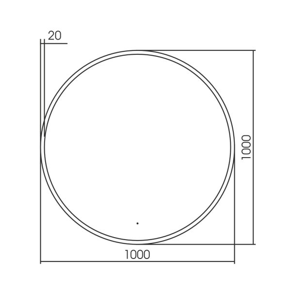 Зеркало с подсветкой ABBER Mond AG6204SCGL-1.0 100см золото