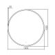 Зеркало с подсветкой ABBER Mond AG6204SCGL-1.0 100см золото