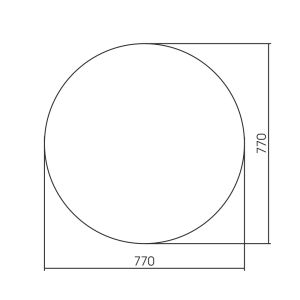 Зеркало с подсветкой ABBER Mond AG6204SSmart 77см