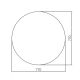 Зеркало с подсветкой ABBER Mond AG6204SSmart 77см