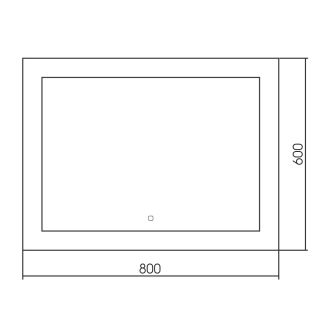 Зеркало с подсветкой ABBER See AG6107S-0.8 80см Зеркало с подсветкой ABBER See AG6107S-0.8 80см