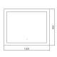 Зеркало с подсветкой ABBER See AG6107SL-1.0 100см
