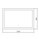 Зеркало с подсветкой ABBER See AG6107SXL-1.2 120см