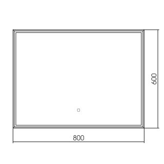 Зеркало с подсветкой ABBER See AG6108SL-0.8 80см Зеркало с подсветкой ABBER See AG6108SL-0.8 80см