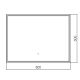 Зеркало с подсветкой ABBER See AG6108SL-0.8 80см