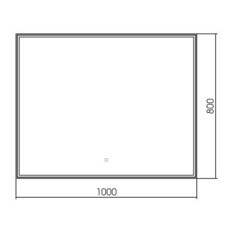 Зеркало с подсветкой ABBER See AG6108SXL-1.0 100см Зеркало с подсветкой ABBER See AG6108SXL-1.0 100см