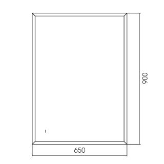Зеркало с подсветкой ABBER See AG6110SC-0.65 65см чёрный Зеркало с подсветкой ABBER See AG6110SC-0.65 65см чёрный