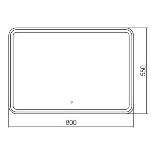 Зеркало с подсветкой ABBER See AG6111S 80см Зеркало с подсветкой ABBER See AG6111S 80см
