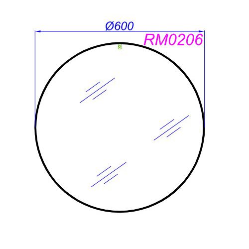Зеркало Aqwella Fargo RM0206W 60 см Зеркало Aqwella Fargo RM0206W 60 см