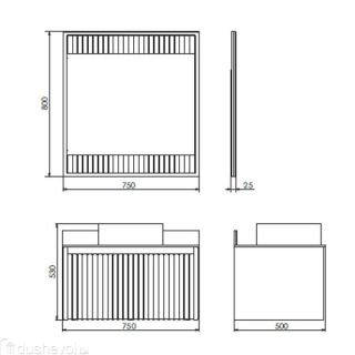 Зеркало Comforty Марсель 75 см 00-00012269 белый Зеркало Comforty Марсель 75 см 00-00012269 белый