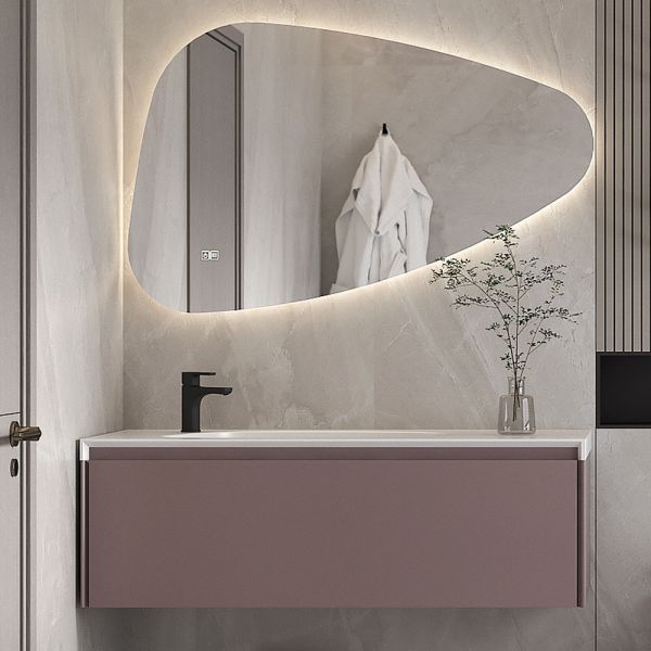 Зеркало с подсветкой Orans BC-4060-1200L 4060MRL 120 см с антизапотеванием и сенсорным включением