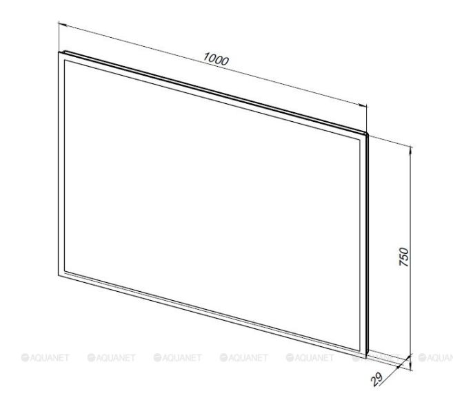 Зеркало с подсветкой Aquanet Optima 288967 100 см