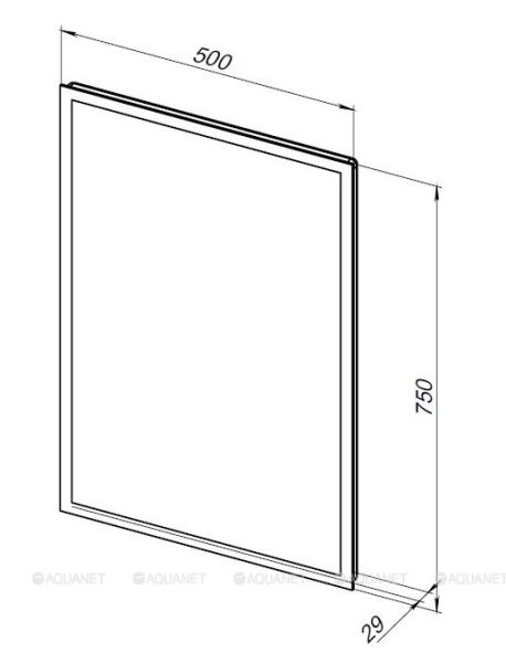 Зеркало с подсветкой Aquanet Optima 288962 50 см