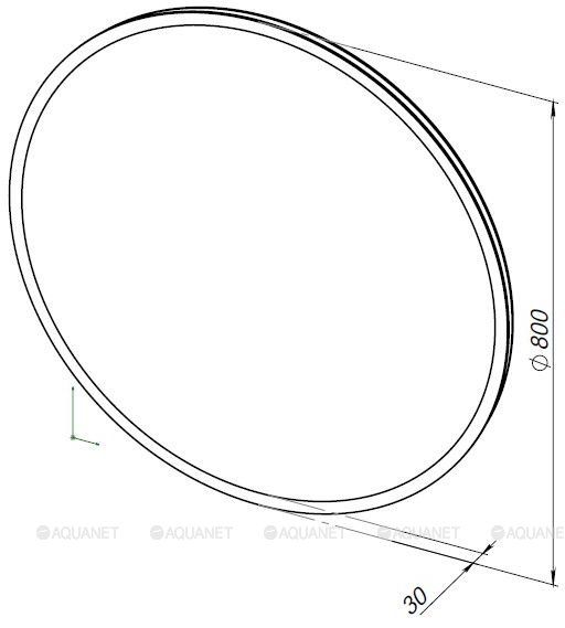 Зеркало с подсветкой Aquanet Optima 304264 80 см