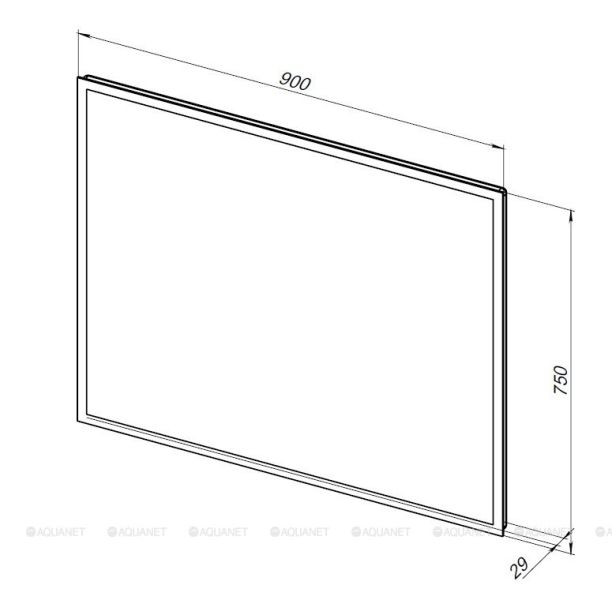 Зеркало с подсветкой Aquanet Optima 288966 90 см