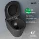 Комплект унитаз и биде IDDIS Калипсо (Calipso) CALR3BMi73 чёрный матовый