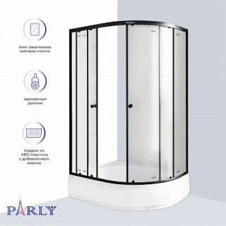Душевой уголок с поддоном PARLY ZFM1201B L (120х80х195)