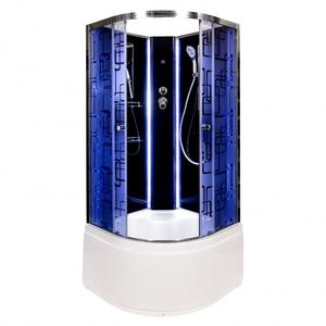 Душевая кабина Deto BМ4590 N LED BLACK 90х90х208см