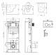 Унитаз с инсталляцией  AM.PM LIKE IS49001.801700